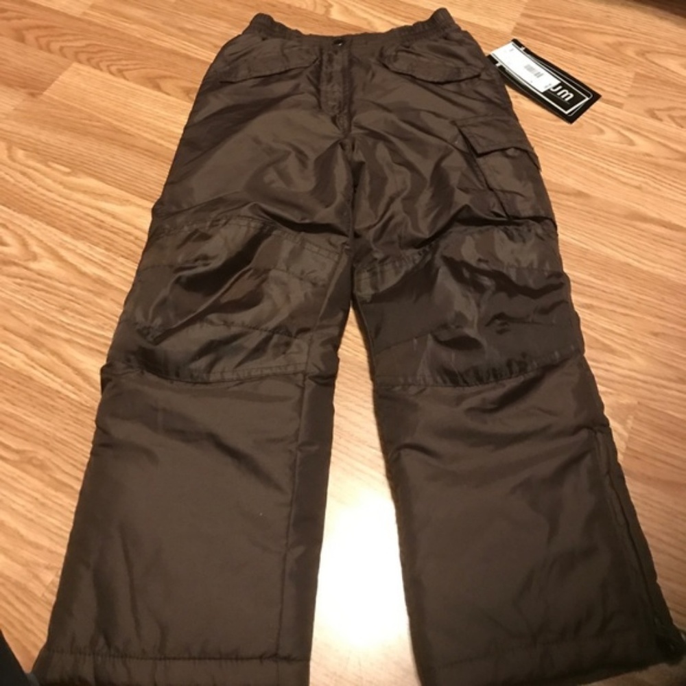 NWT Platinum Girls Brown snow pant size 4